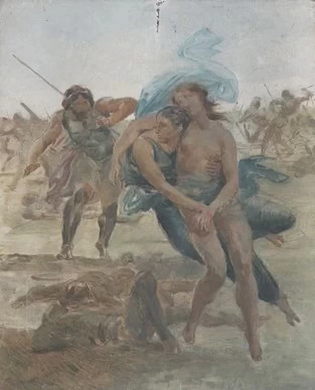 Venere ferita da Diomede viene salvata da Iris - dal Saint, Cloud, museo Avelines